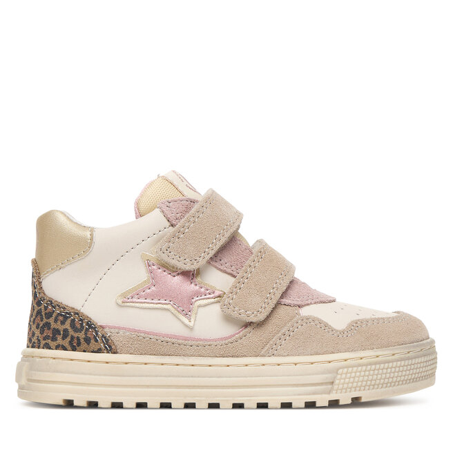 Sneakersy Naturino Hess High 3 VL 2018618 M Beżowy - dziewczęce