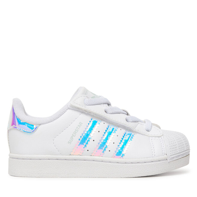 Sneakersy adidas Superstar II Cf El I JQ1791 Biały - chłopięce