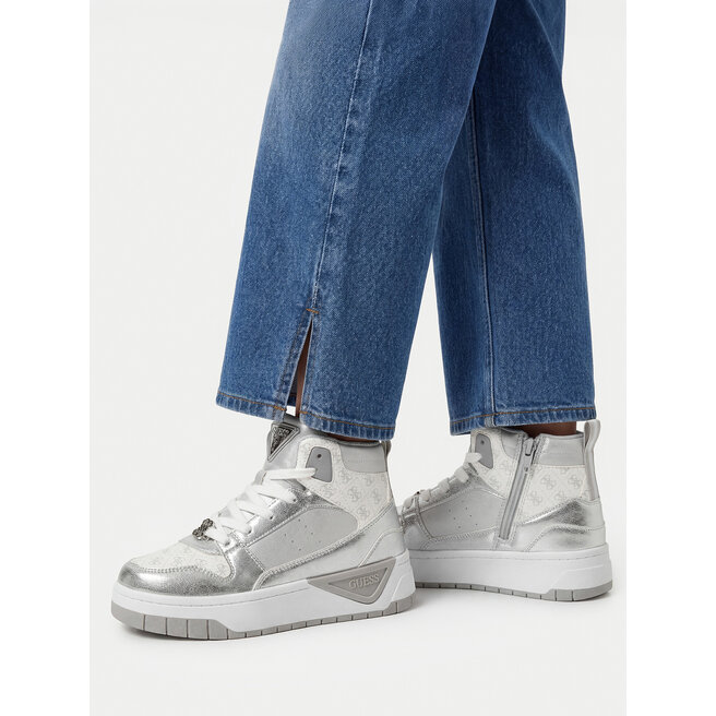 Sneakersy Guess CEO-BIC29272JJKF3GG01 Srebrny - dziewczęce