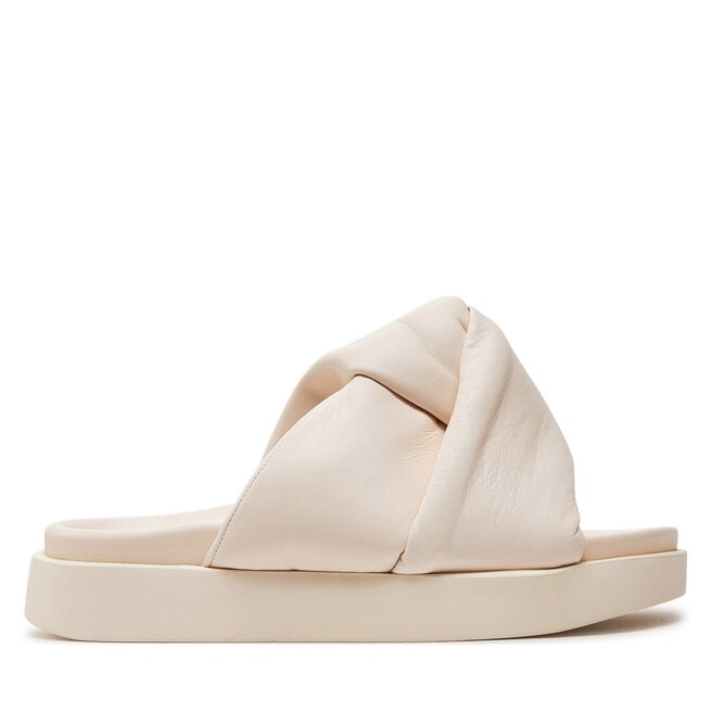 Klapki Inuikii Soft Crossed 70104-140 Écru -
