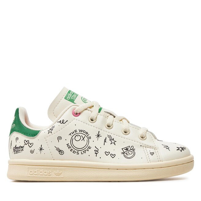 Sneakersy adidas Stan Smith C GY1790 Kremowy - chłopięce