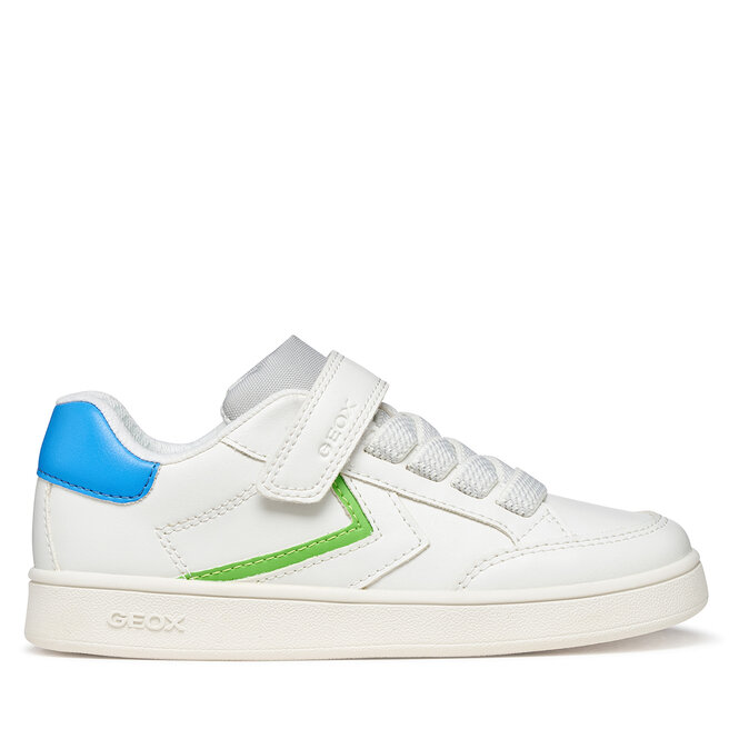 Sneakersy Geox J Eclyper Boy J55LSA 05411 C0478 D Biały - chłopięce