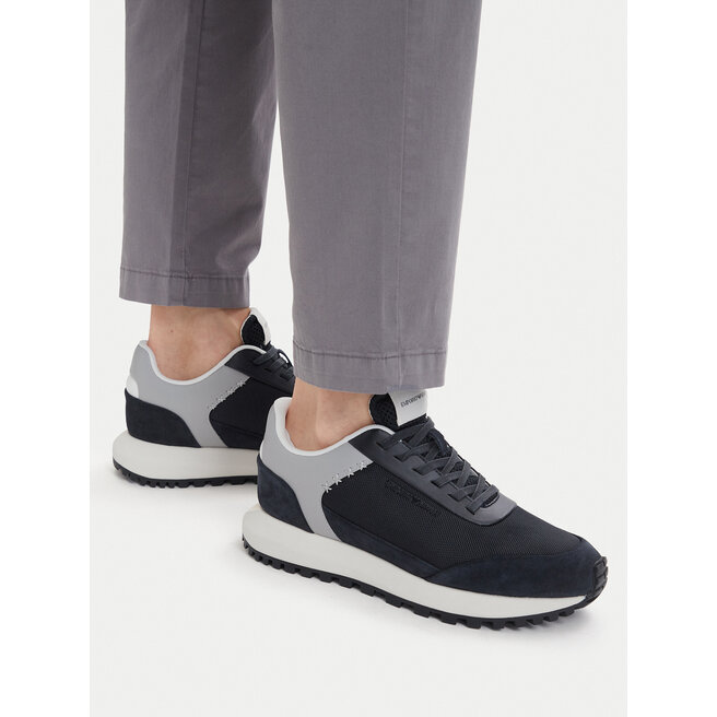 Sneakersy Emporio Armani EM004839 AF24321 MB617 Granatowy - męskie