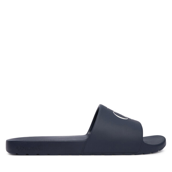 Klapki Calvin Klein 3 Slide Molded Eva HM0HM02335 Granatowy -