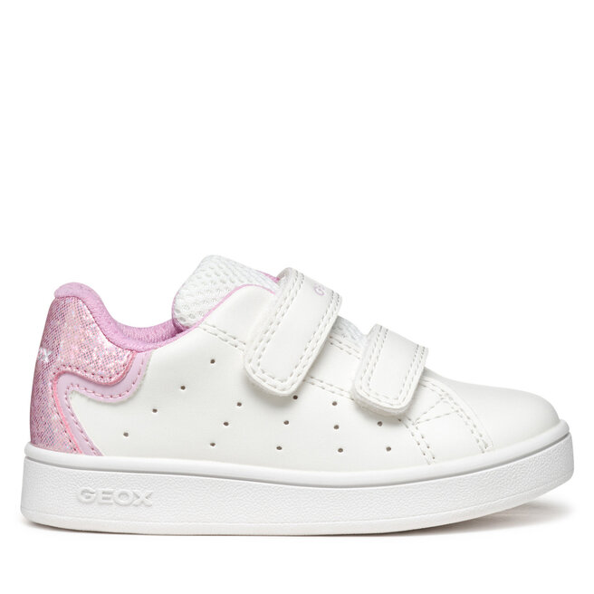 Sneakersy Geox B Eclyper B365MA 054BJ C0406 Biały - dziewczęce