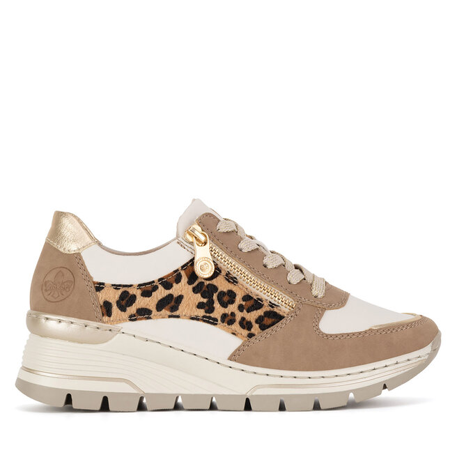Sneakersy Rieker N8308-64 Beżowy - kobiece