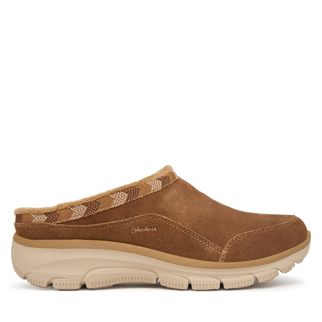 Kapcie Skechers Easy Going - Seasonal Grace 169104 Brązowy - kobiece