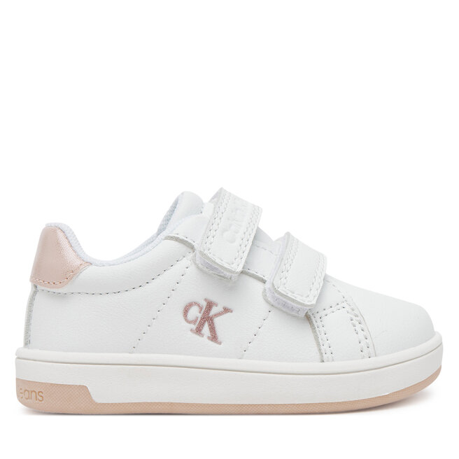 Sneakersy Calvin Klein Jeans Low Cut VelCro V1A9-82007-1355X M Biały - dziewczęce