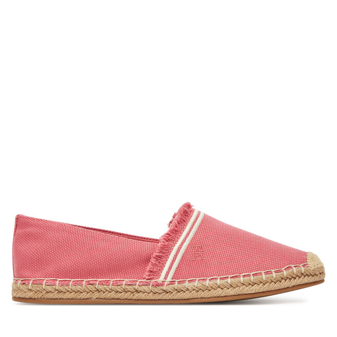 Espadryle Tommy Hilfiger Fringe Canvas Closed Espadrille FW0FW08881 Różowy - kobiece