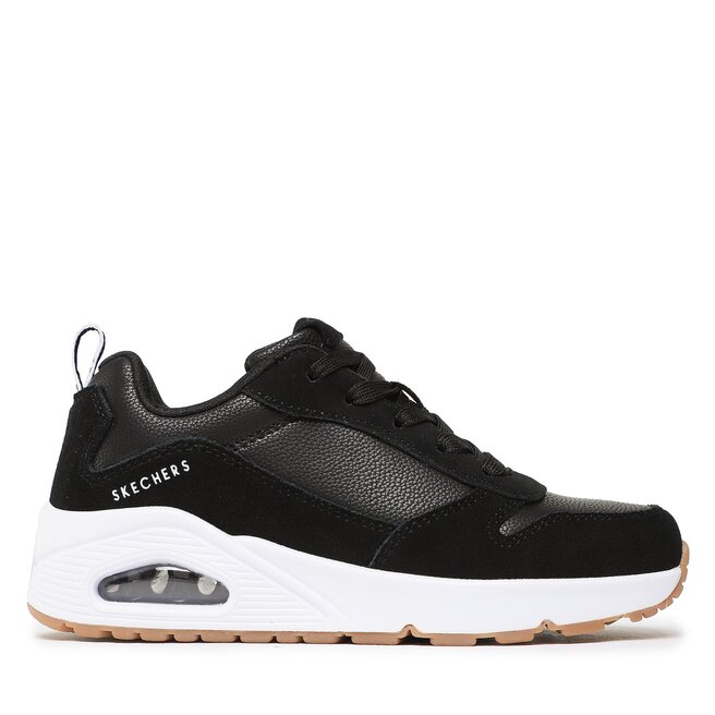 Sneakersy Skechers Uno Stacre 403677L/BKW Czarny - chłopięce