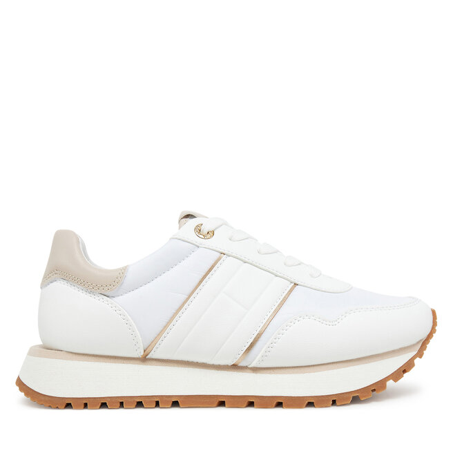 Sneakersy Tommy Hilfiger Low Cut Lace T3A9-33758-1695 S Biały - dziewczęce