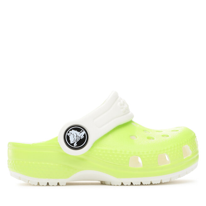 Klapki Crocs Crocs Classic Glow In The Dark Clog T 209161 Zielony -