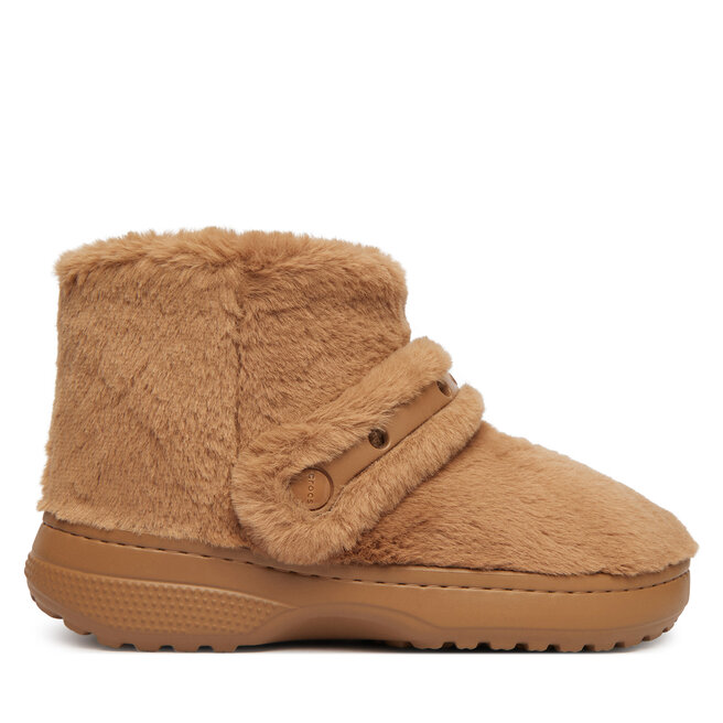 Kapcie Crocs Classic Unfurgettable Boot 211743 Beżowy - kobiece