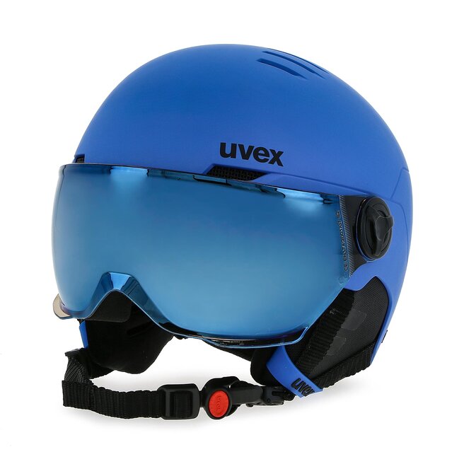 Kask narciarski Uvex Rocket Jr Visor 56/6/263/20 Niebieski -