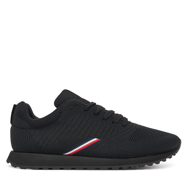 Sneakersy Tommy Hilfiger New Runner Eva Corpo Knit FM0FM05648 Czarny - męskie