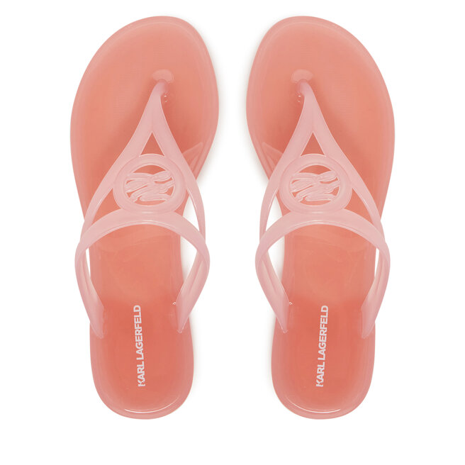 Japonki KARL LAGERFELD Jelly Thong KL80007A Różowy -