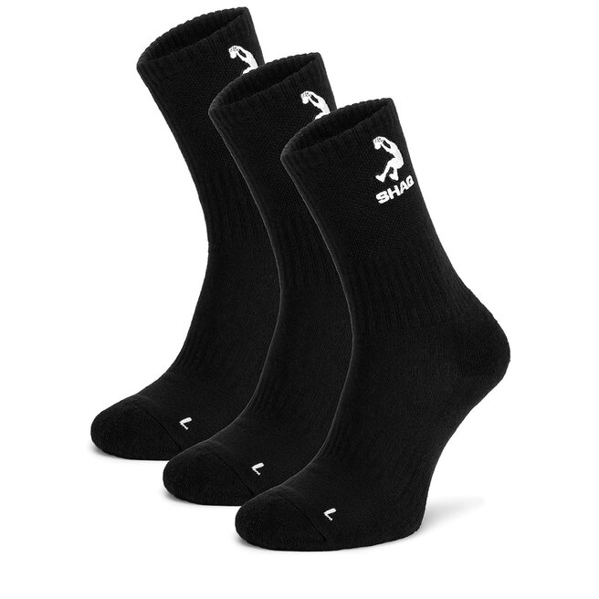 Skarpety długie Shaq AS_SHQ_H_001W_SS25 (3-PACK) Czarny - męskie
