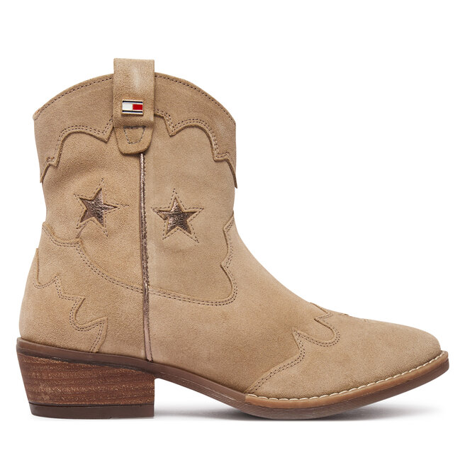Kowbojki Tommy Hilfiger T3A5-35196-1429 Beżowy - dziewczęce