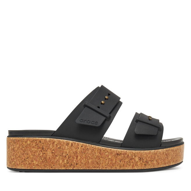 Klapki Crocs Brooklyn Cork Buckle 211252 Czarny -