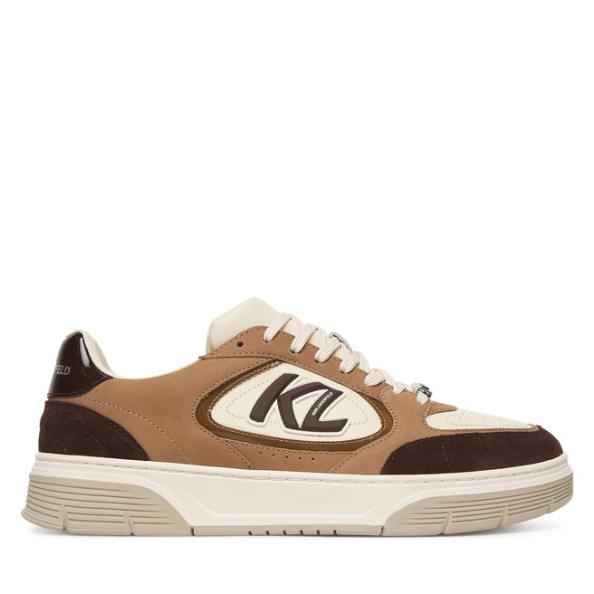 Sneakersy KARL LAGERFELD Kourtney KL53026 Brązowy - męskie