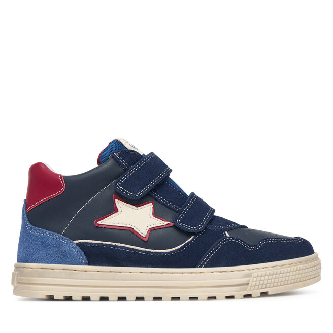 Sneakersy Naturino Hess High 3 VL 2018618 D Granatowy - chłopięce