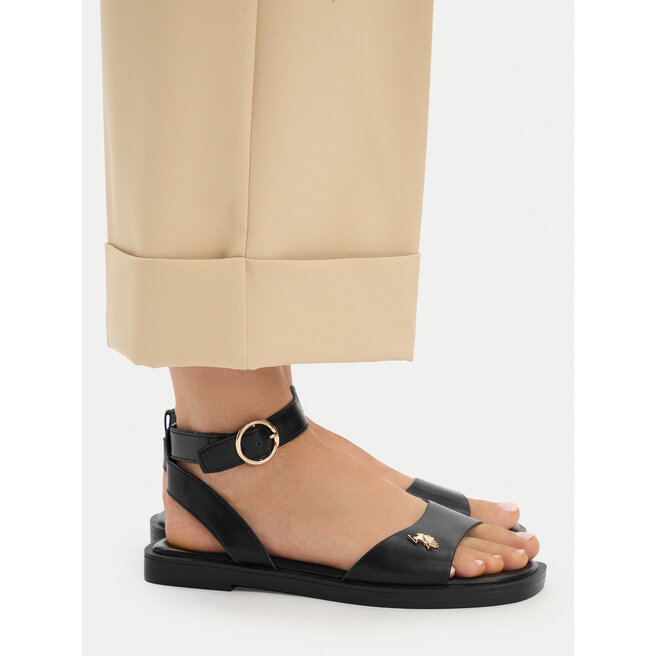 Sandały U.S. Polo Assn. EO-MARINA001W/6Y1 Czarny - kobiece