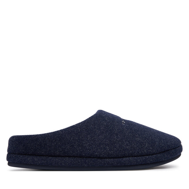 Kapcie Tommy Hilfiger Felt House Shoe FM0FM06017 Granatowy - męskie