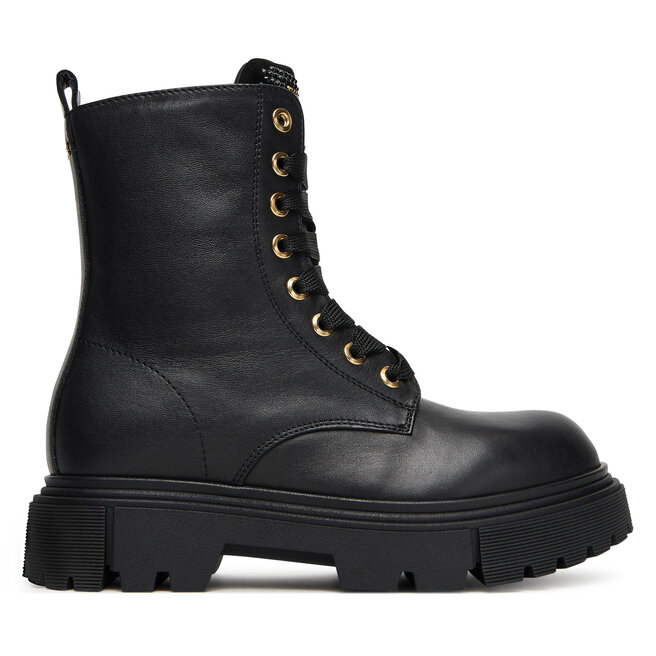 Trapery Elisabetta Franchi Lace-Up Bootie F4A5-E0411-1251 S Czarny - dziewczęce