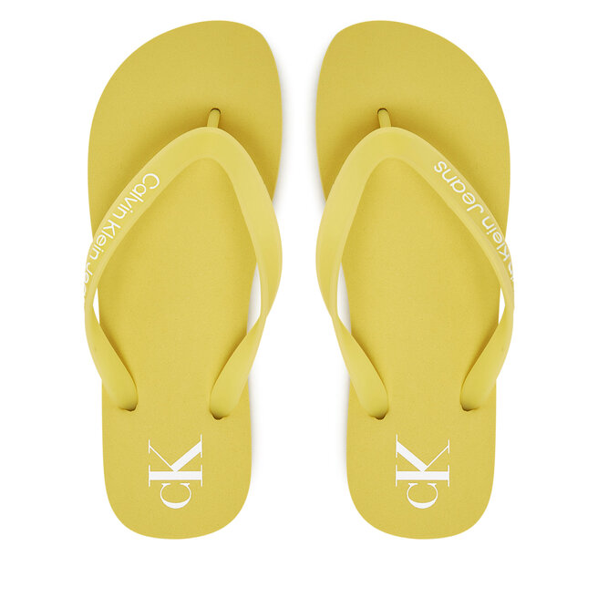 Japonki Calvin Klein Jeans Beach Sandal Transparent Tpu YW0YW01829 Żółty -
