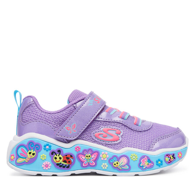 Sneakersy Skechers Play Scene - Fun Squad 303158N Fioletowy jasny - kobiece