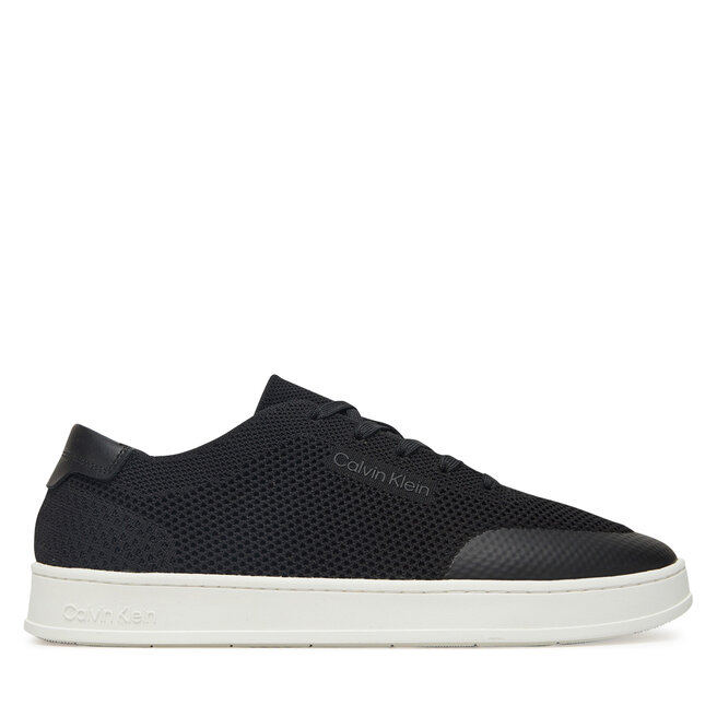 Sneakersy Calvin Klein Low Top Lace Up Knit HM0HM01726 Czarny - męskie