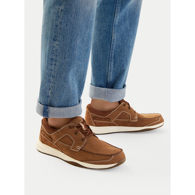 Półbuty Clarks Sailview Lace 26176971 Brązowy - męskie