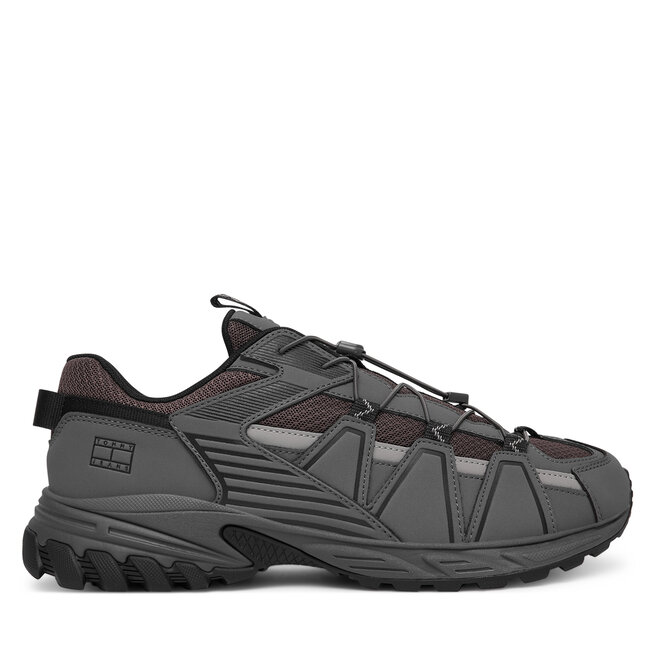 Sneakersy Tommy Jeans Tjm Outdoor Runner EM0EM01667 Szary - męskie