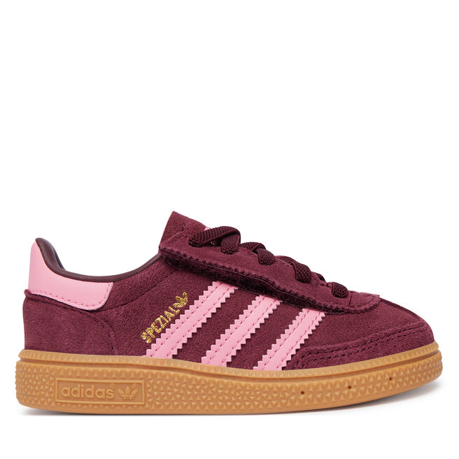 Sneakersy adidas Handball Spezial Comfort Closure Elastic Lace KK5037 Bordowy - dziewczęce