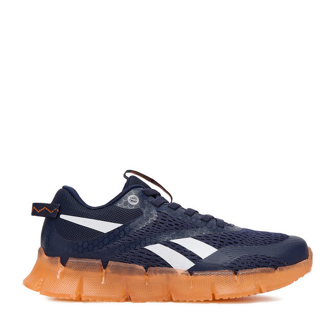 Sneakersy Reebok EO-ZIG N GLOW 3 ELASTIC LACE 100272213 Granatowy - chłopięce