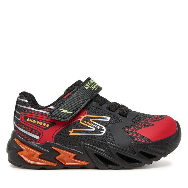 Sneakersy Skechers Flex-Glow Bolt- 400138N/BKRD Czarny - chłopięce