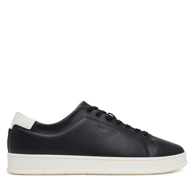 Sneakersy Calvin Klein Pure Low Laceup Cupsole Hf Lth HM0HM01859 Czarny - męskie