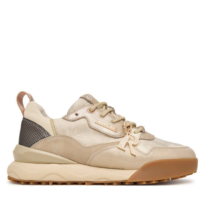 Sneakersy REPLAY GWS9H.000.C000KL Beżowy - kobiece