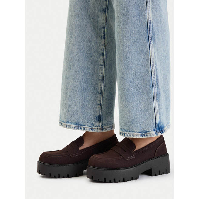 Loafersy DeeZee CEO-HY66880001-3 Brązowy ciemny - kobiece