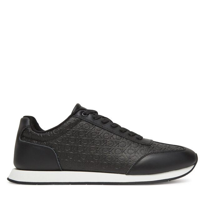 Sneakersy Calvin Klein Low Prof Runn Laceup Mono HM0HM01896 Czarny - męskie