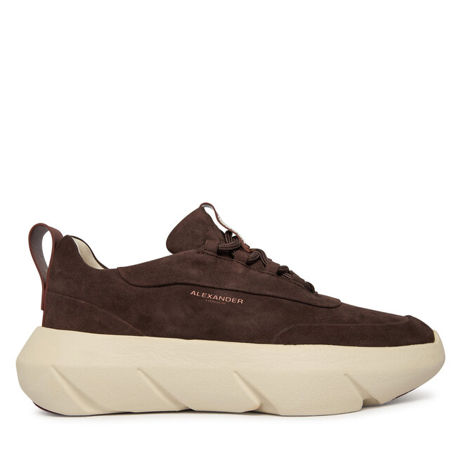 Sneakersy Alexander Smith London ALBEEPW-9660 Brązowy ciemny - kobiece