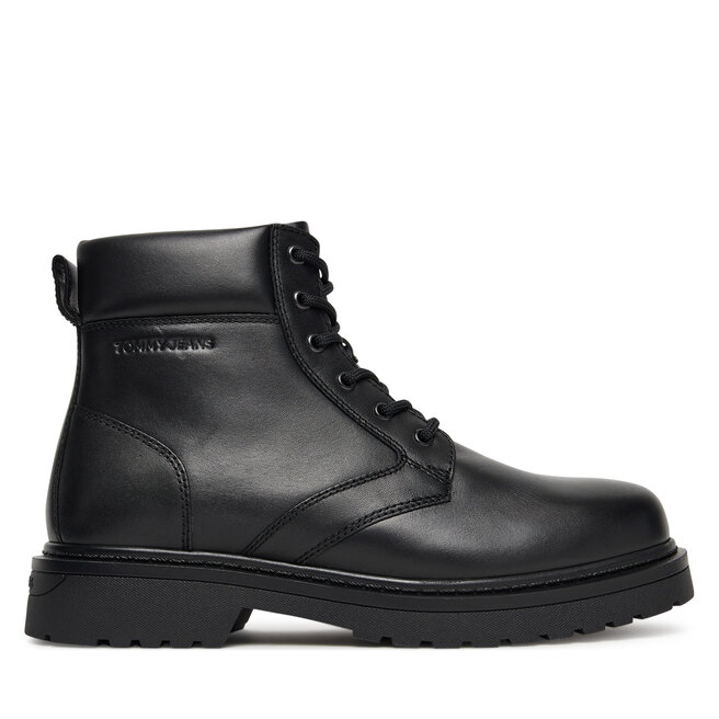 Kozaki Tommy Jeans EM0EM01706 Czarny - męskie