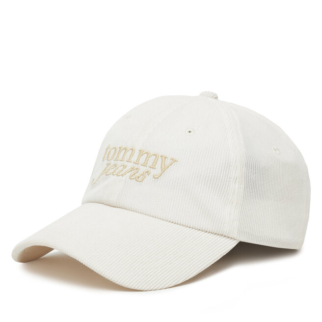 Czapka z daszkiem Tommy Jeans Script AW0AW17908 Kremowy -