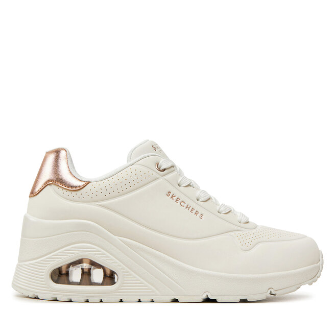 Sneakersy Skechers Uno Wedge - Hi Steps 177520/WHT Biały - kobiece