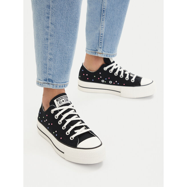 Trampki Converse Chuck Taylor All Star Lift Platform Mini Studs A19141C Czarny - kobiece
