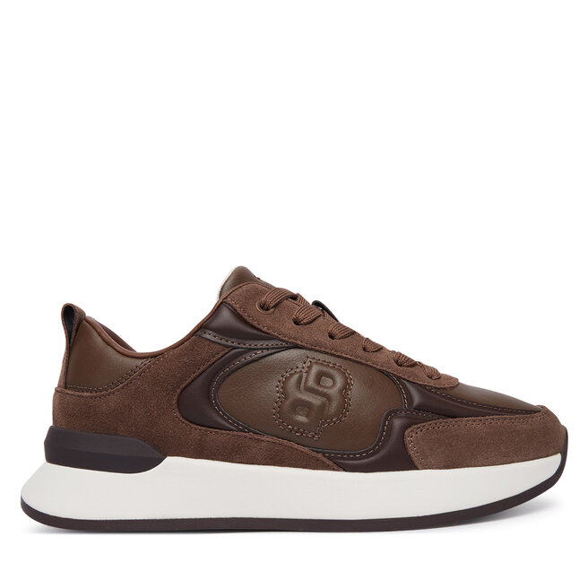Sneakersy BOSS B Icon Runn 50573813 Brązowy - kobiece