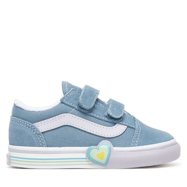 Tenisówki Vans Old Skool V Heart VN000D4SCFL1 Niebieski - dziewczęce