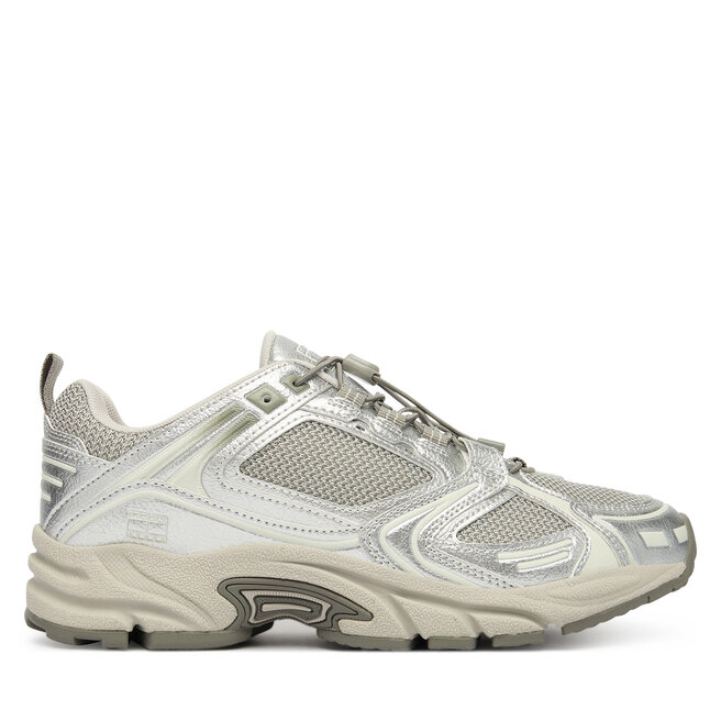 Sneakersy Tommy Jeans Archive '97 EN0EN02923 Srebrny - kobiece