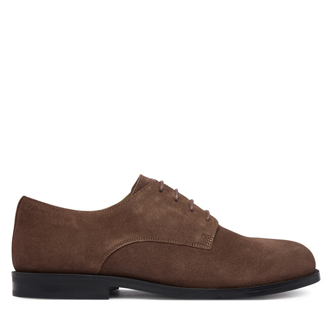 Półbuty Calvin Klein Ess Rubber Derby Su HM0HM02269 Brązowy ciemny - męskie
