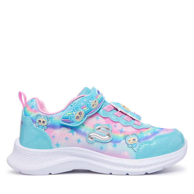 Sneakersy Skechers Jumpsters - Cutie Critters 302363L Niebieski - kobiece